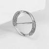 Metal Crystal Silk Scarves Buckle Ring Clips Female Fashion Clothes Corner Buckle Shawl Brooch Pins Alloy Luxury Shawl Ring Gift