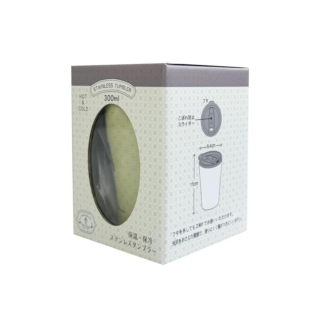 [Kusuguru Japan] Parlor Suzurando Tumbler with Lid, Small, 300ml, Swallow Design, CR