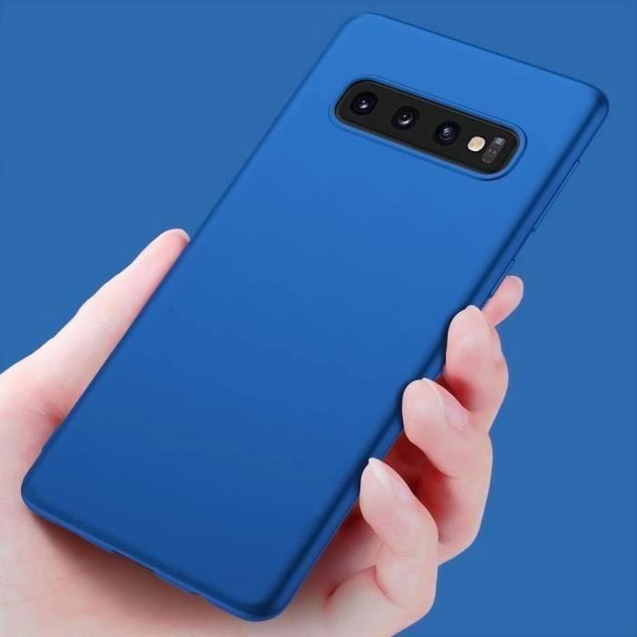 Schutzhülle - PROSHOP - Samsung Galaxy S10 - Flexibel - Flüssigsilikon - Blau