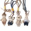 Korean Handmade Cartoon Fabric Doll Keychain: Cute Animal Design Bag Accessory