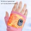 Windproof Rechargeable Heated Gloves 360 Degree Thermal Warm Fingerless for Outdoor Hiking Cycling Winter Sports Heated