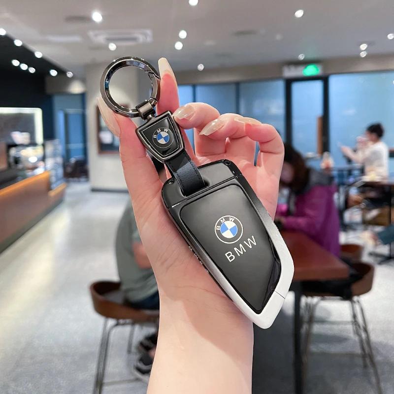 SQLI6 Car Key Case Cover Fob Keyring For BMW F30 F11 X3 F25 Serie 1 E39 X4 G20 X5 G05 F40 X6 F44 216 X1 G30 320i Car Styling