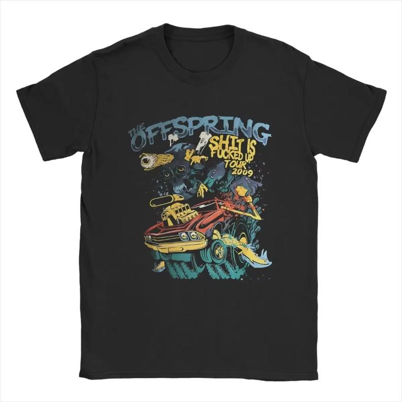 Punk Rock Band The Offspring Fun Tshirt Summer Trend Fan Enthusiast Printed Top Street Style