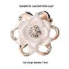 Elegant Silk Flower Scarf Buckle: Versatile, Dual-Purpose Accessory for Shawls and Scarves