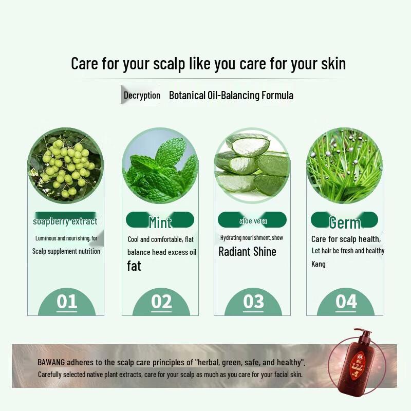 Bawang Soapberry Balancing Oil Control Anti-Dandruff Shampoo