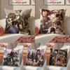 H-Hakuoki Cushion Cover Linen Pillowcase Cover Soft Decor For Sofa Home Room