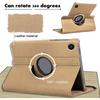 Coque pour Samsung Galaxy Tab A9 Plus / A11 Plus - Protection Rotative 360° - Doré
