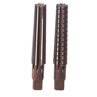 2PCS Rough Fine Morse Taper Reamer High Carbon Steel Straight Shank Hand Reamer(MT3# )