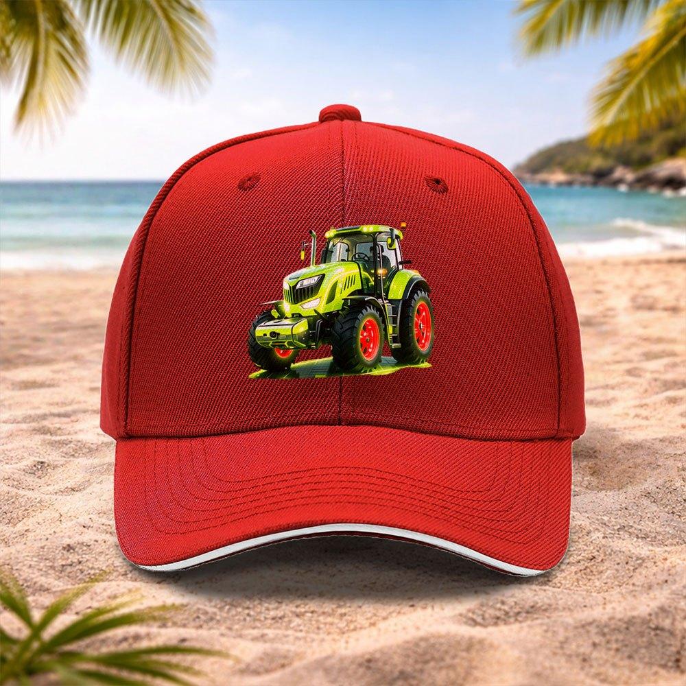 Grüner Traktor Baseballkappe Unisex für Hochzeiten Partys Festivals Camping Radfahren Fotografie Geburtstagsgeschenk