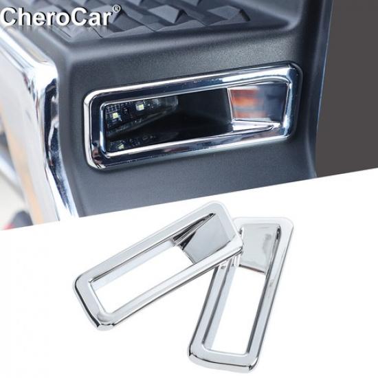 

For 2018-20 Dodge Ram 1500 Rear License Plate Lamp Light Frame Trim Cover Chrome