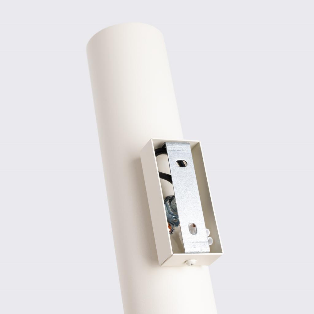Kinkiet Ścienny Nowoczesny Beżowy Tuba 30 Cm Góra Dół Do Salonu Przedpokoju 2Xgu10 10W Lagos Sollux Lighting