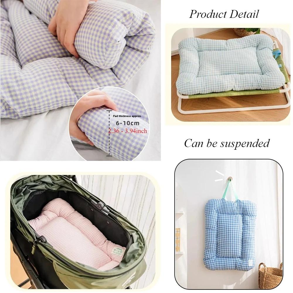 Summer Pet Sleeping Bed Pad Soft Cushion Comfortable and Skin Friendly All Season Universal Cats Pads Mats Filled with PP Cotton