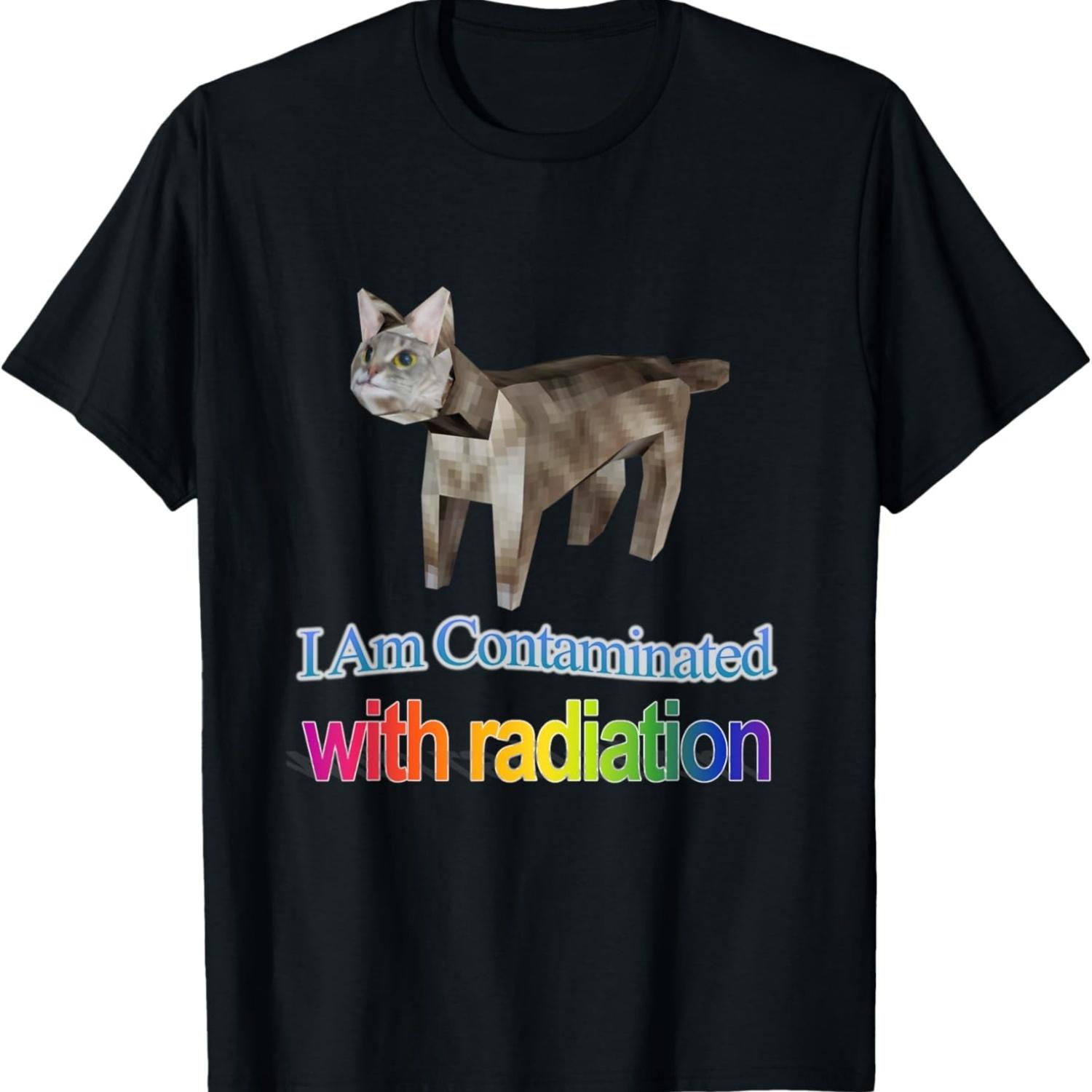 

I Am Contaminated Funny Cat Meme T-Shirt(1) S чёрный