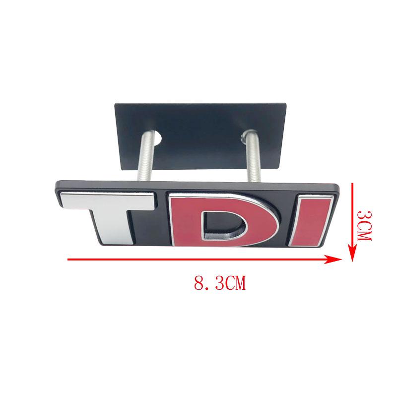 Auto Styling Zubehör 3D TDI Front Motorhauben Grill Abzeichen Emblem Aufkleber