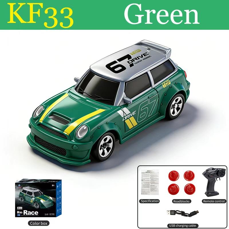 

1:64KF20-33 2,4 ГГц Высокоскоростная дрифт-радиоуправляемая машина 4WD Машина на радиоуправлении Полный привод Радиоуправляемая Мини-модель гоночного автомобиля Игрушка для мальчика Подарок