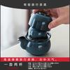 Official Kiln Hand-Held Pot Travel Tea Set, One Pot And Two Cups Ceramic Home Office Outdoor Car Portable Tea Cup