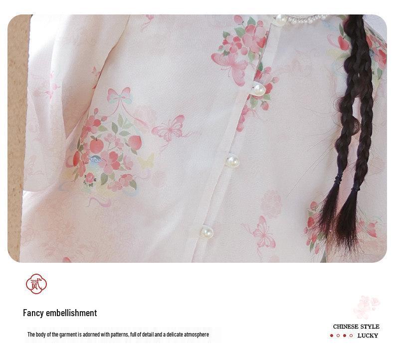 Spring 2026 New Chinese Style Girls' Hanfu: Tang Suit National Style Little Girl Daily Wear Set