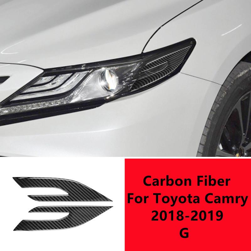 Carbon Fiber Car Interior Cover Trim For Toyota Camry 8 Center Console Storage Box Decoration Sticker Car Inner