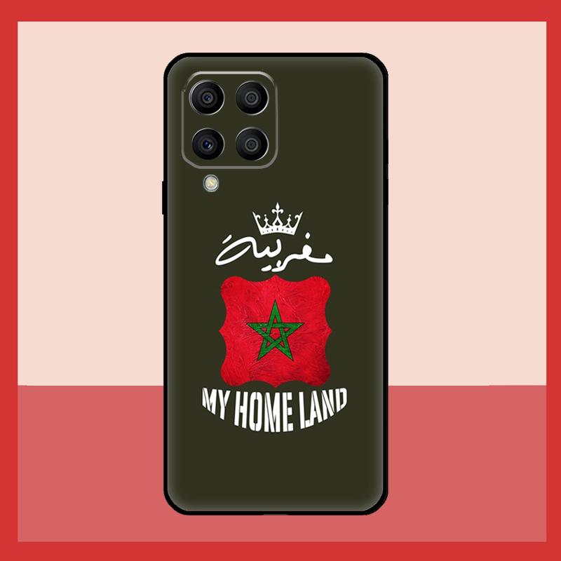 Morocco Flag Coat Of Arms Case For Samsung Galaxy M11 M31 M14 M34 M54 M12 M32 M52 M15 M13 M06 M16 M36 M56 M53 M35 M55