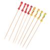 100Pcs/Pack Fruit Fork Cocktail Stick Bamboo Skewers Candied Haws Sticks