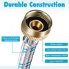 Leak-proof Washing Machine Hoses Stainless Steel Hose Splitter Hose Y Connector  Outdoor Faucets