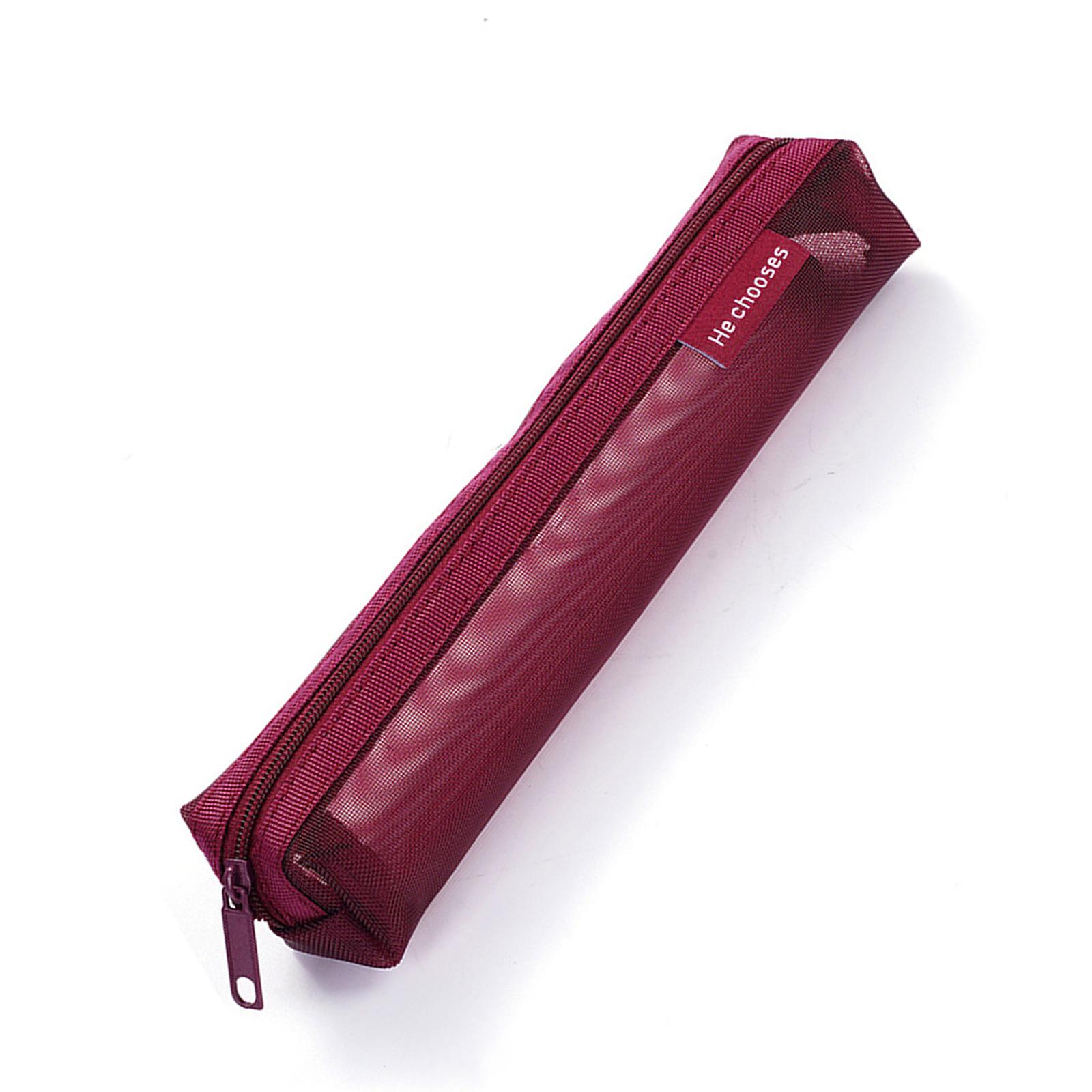 

Clear Mesh Pencil Case See Through Pen Pouches Travel Pencil Holder Light Weight Pen Organizers Bag Travel Makeup Bag