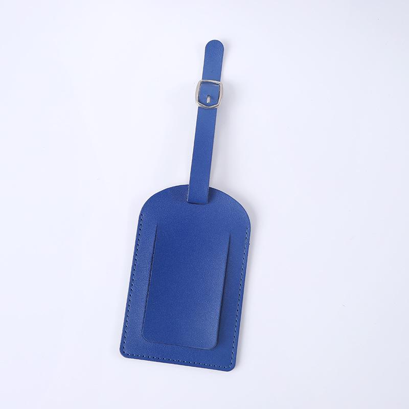 Anti-Lost Leather Luggage ID Tag with Boarding Pass Holder