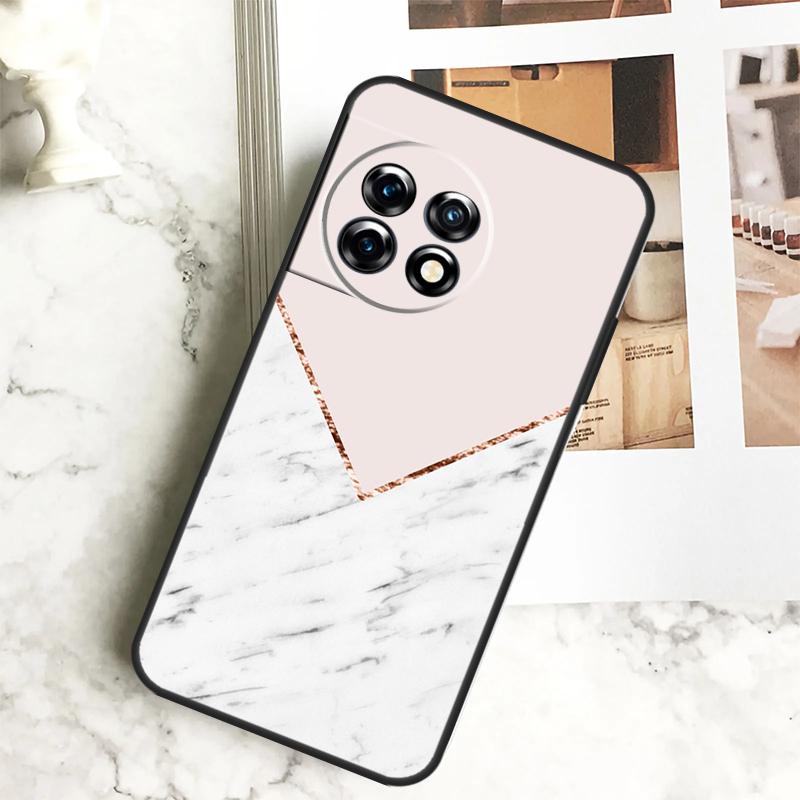 Geometric Marble Case For OnePlus 12 12R 11 9 10 Pro 10R 9R 8T 10T Nord CE 2 3 Lite 2T N10 N20 N30 CE4 Cover