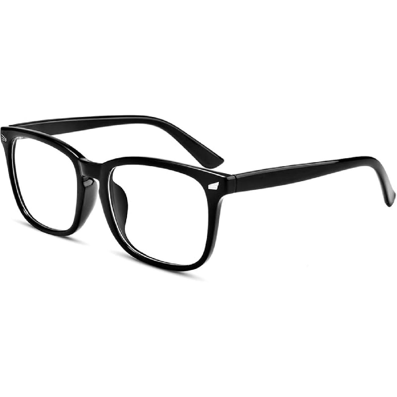 EYLRIM Square Frame Clear Lens Glasses Non Prescription Eyeglasses 52 Millimeters