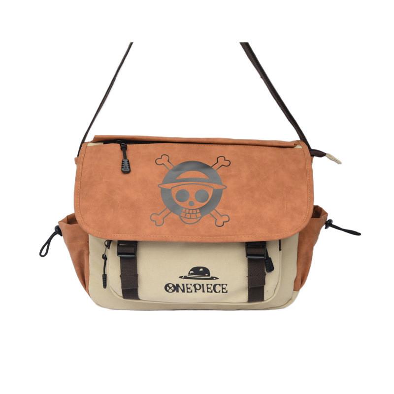 Borsa One Piece Totoro Demon Slayer con Stampa Cartoni Animati per Uso Quotidiano Uomo