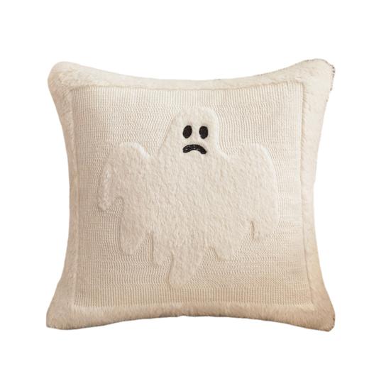 Decorative Pillow Case Ghost Pumpkin Cat Pattern Pillow Cover Removable Easy To Clean Washable Throw Pillow Case