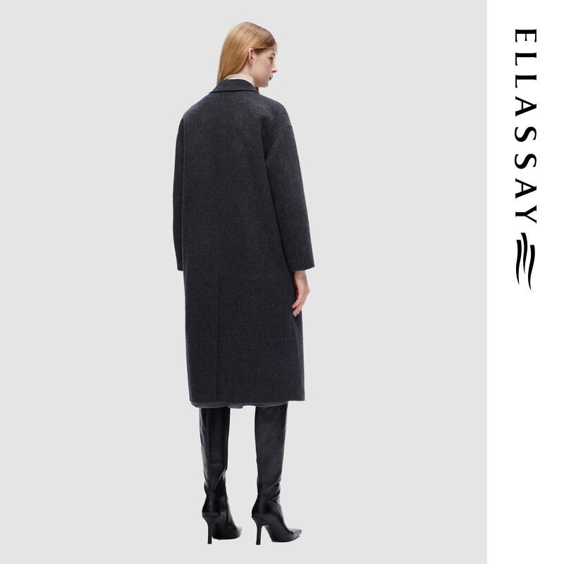 ELLASSAY Women's EWD354D02400 Elegant Wool Blend Coat