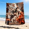 1pc Lord of the Rings Outdoor Flannel Throw Blanket Soft, Lightweight & Warm for Sofa, Office