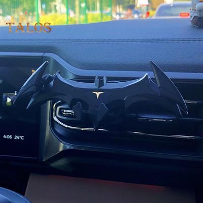 1/2 Stück Fledermausflügel-Autotelefonhalter, universelle Armaturenbrett-Telefonhalterung fürs Auto, Batwing-Design, Auto-Lüftungsschlitz-Mobiltelefonhalter, flexibel, stabil, Auto