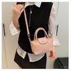 Straw Handbag Women's New Trendy Casual Woven Dumpling Bag Versatile Shoulder Messenger Bag