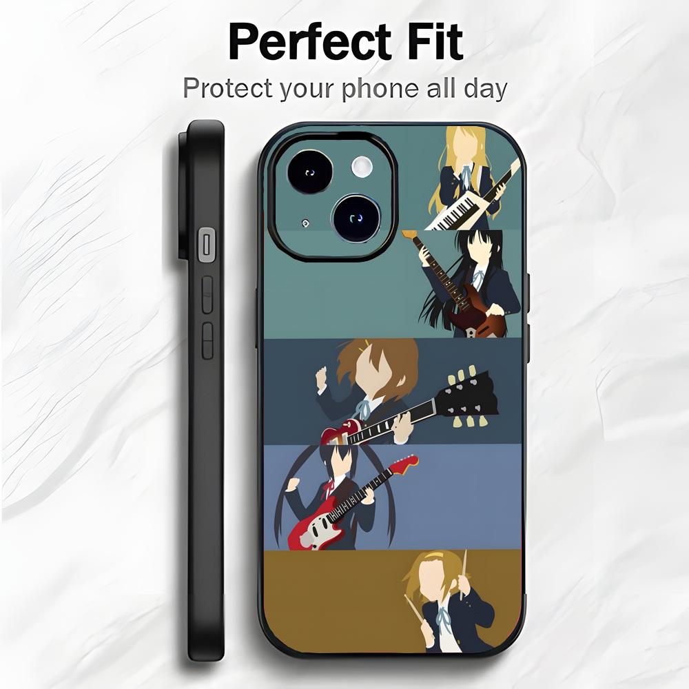 Classic Cute Anime K-K-ON Phone Case Phone Case Soft Packaging Lightweight For iPhone17 16 15 14 13ProMax iphone12promax