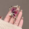 Blue/Purple Enamel Butterfly Brooches For Girls Gorgeous Rhinestone Pearl Insect Jewelry Accessories Cloth Pin