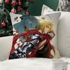 Fullmetal Alchemist Anime Fashion Decorative Pillowcase Throw Cover Pillow Case Cushion For Living Room Square Home Decor