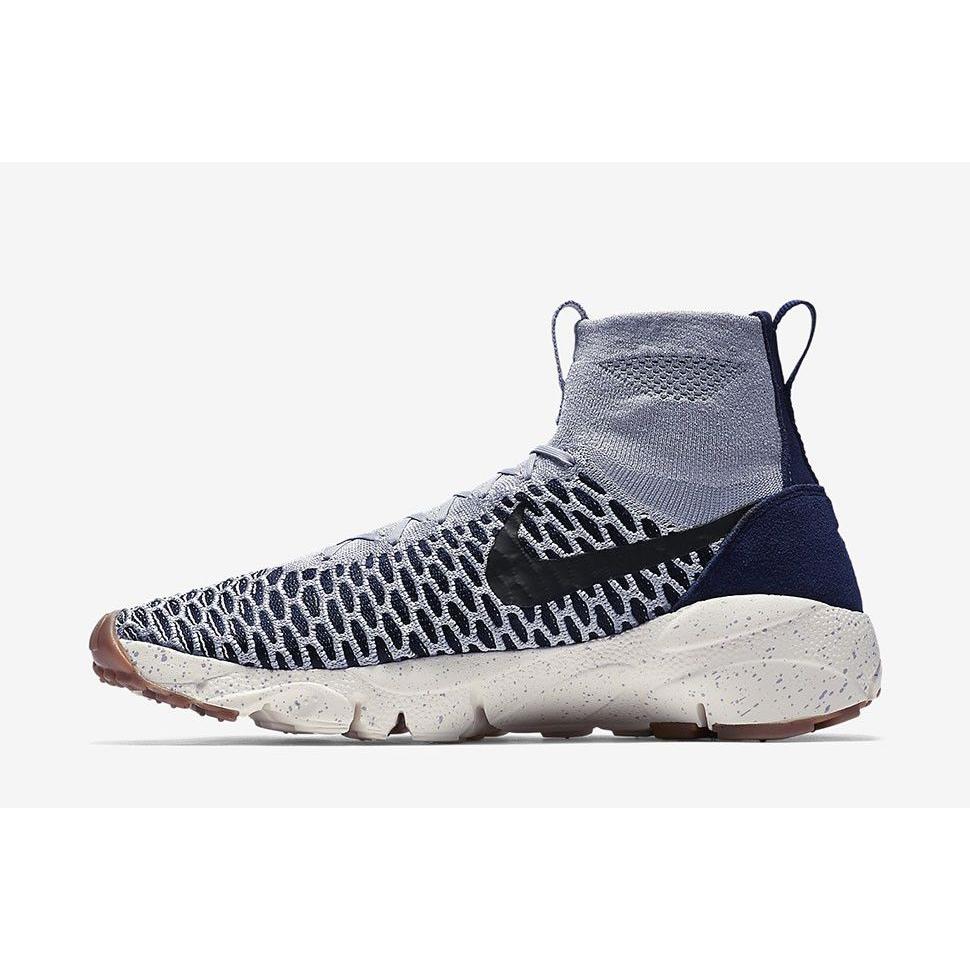 Nike Air Footscape Magista Flyknit 'Wolf Grey' (Unisex) Wolf Grey / Black-Sail-Dark Obsidian-Midnight Navy-Neutral Grey Casual Shoes 816560 001