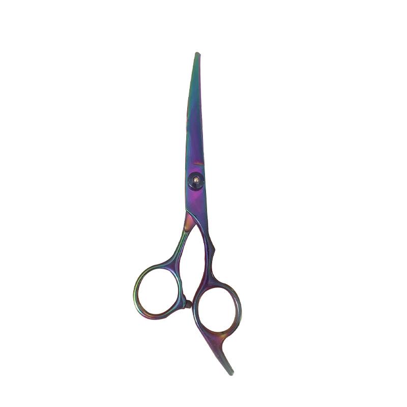 Black Gold Hairdressing & Pet Scissors Set - Serrated, Flat, Bangs, Oblique Tail.
