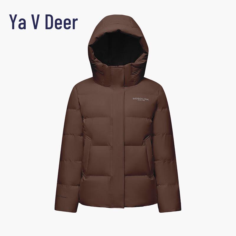 Yalu EW Women's Winter Hooded Short Puffer Down Jacket