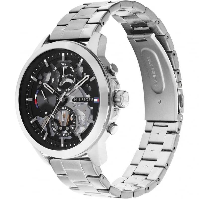 Tommy Hilfiger Plata,Reloj de Cuarzo para Hombre,1710477