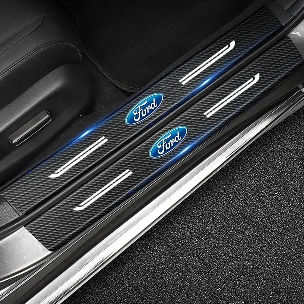 for Ford Car Door h95 Threshold Sill Sticker Film Decals Fiesta Explorer S MAX Mondeo Focus Kuga Fusion Edge Escape Ecosport Taurus