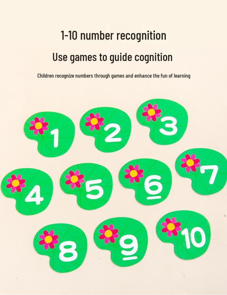 Educational Pond Numbers Game for Teaching Addition and Subtraction, Ages 3-6