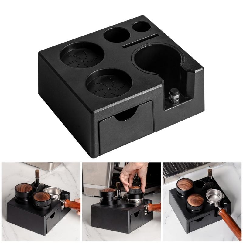Kaffefilterhållare Kaffefördelare Hållare Kaffepress Ställ Kaffeverktygsorganisatörer Pressstation för Kaffepress