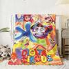 The A-Amazing Digital Circus Throw Flannel Fluffy Soft Blanket Warm Skin-Friendly Throw for Sofa Bed Office Nap Winter