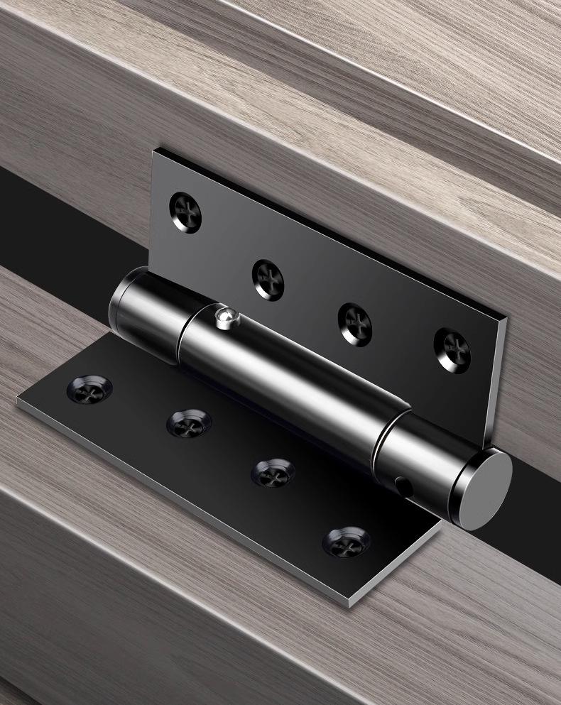 Invisible Spring Hinge: Automatic Rebound, Folding, Damping Door Closer for Silent Positioning On Hidden Wooden Doors.