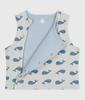 Petit Bateau Reversible Vest A0EBM Blue 12 Months 74cm Gray/Light