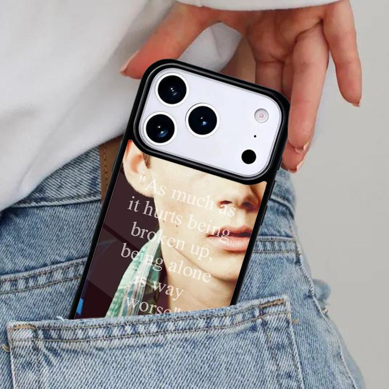 Dylan O'Brien Teen Wolf quotes soft Phone Case for iPhone 16e 15 14 13 12 17 Pro Max Plus Air 17pro Cover Coque