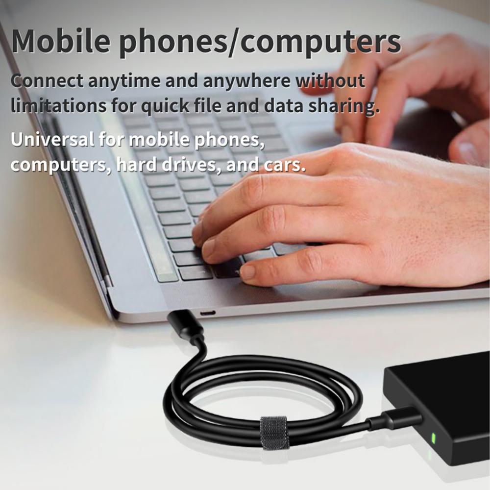 60W USB 3.2 10Gbps Type C Data Cable USB A to Type-C 3.2 Gen2 Cable Data Transfer USB C SSD Hard Disk Cable QC 3.0 Fast Charging